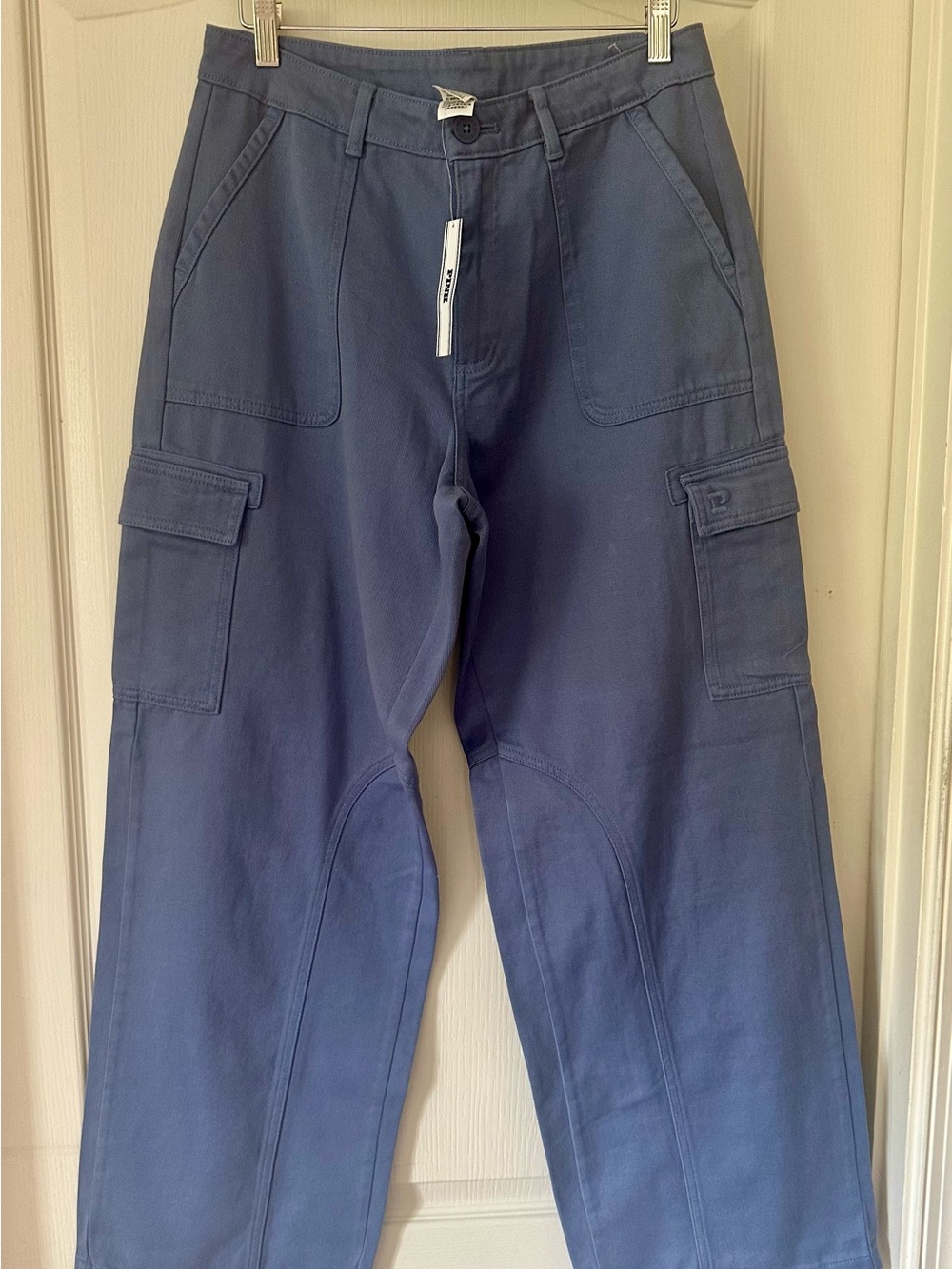 Women PINK VICTORIA’S SECRET CARGO PANTS MEDIUM BLUE